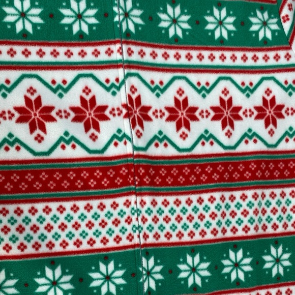 Christmas "We Jingled” Microfleece One-Piece Pajamas- size L - Picture 4 of 9